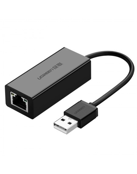Ugreen external network adapter RJ45 - USB 2.0 100 Mbps Ethernet black (CR110 20254)