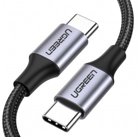 Ugreen cable USB Type C - USB Type C Quick Charge 480 Mbps cable 60 W 3 A 1 m black-gray (US261 50150)