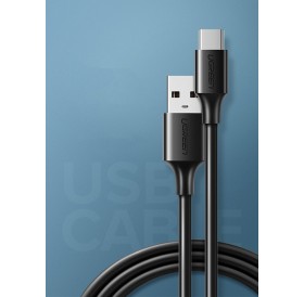 Ugreen cable USB - USB Type C 480 Mbps 3 A 1.5 m cable black (US287 60117)