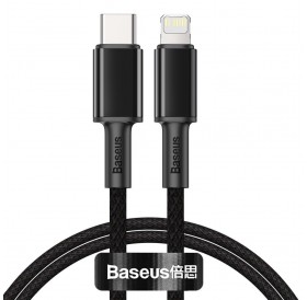 Baseus USB Type C - Lightning cable Power Delivery fast charge 20 W 1 m black (CATLGD-01)