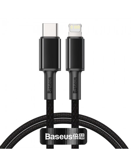 Baseus USB Type C - Lightning cable Power Delivery fast charge 20 W 1 m black (CATLGD-01)