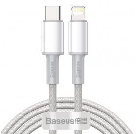 Baseus USB Type C cable - Lightning Fast Charging Power Delivery 20 W 2 m white (CATLGD-A02)