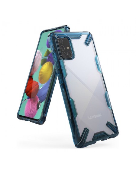 Ringke Fusion X durable PC Case with TPU Bumper for Samsung Galaxy M31s blue (FUSG0064)