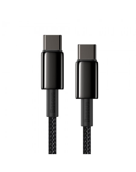 Baseus USB Type C - USB Type C cable fast charging Power Delivery Quick Charge 100 W 5 A 1 m black (CATWJ-01)