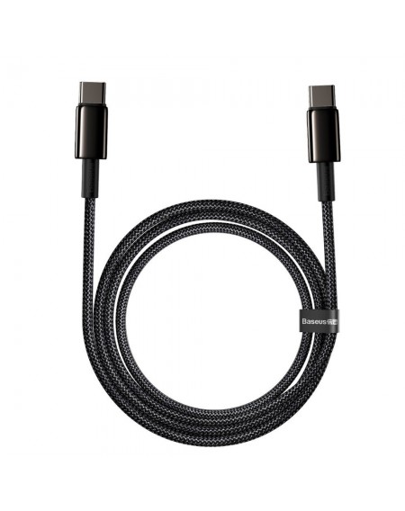 Baseus USB Type C - USB Type C cable Power Delivery Quick Charge 100 W 5 A 2 m black (CATWJ-A01)