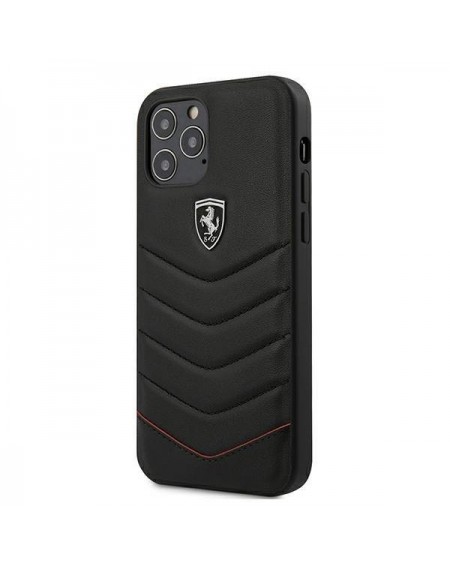 Ferrari FEHQUHCP12LBK iPhone 12 Pro Max 6,7" czarny/black hardcase Off Track Quilted