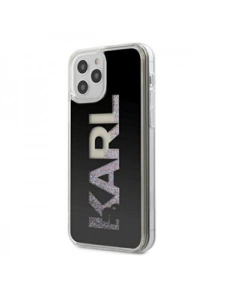 Karl Lagerfeld KLHCP12LKLMLBK iPhone 12 Pro Max 6,7" czarny/black hardcase Karl Logo Glitter