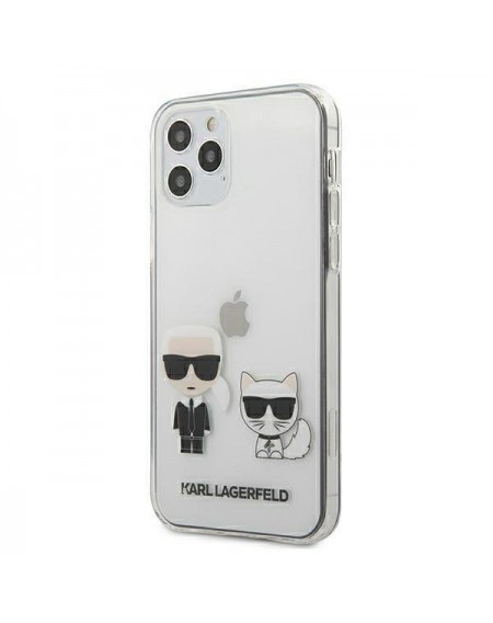 Karl Lagerfeld KLHCP12MCKTR iPhone 12/12 Pro 6,1" hardcase Transparent Karl & Choupette