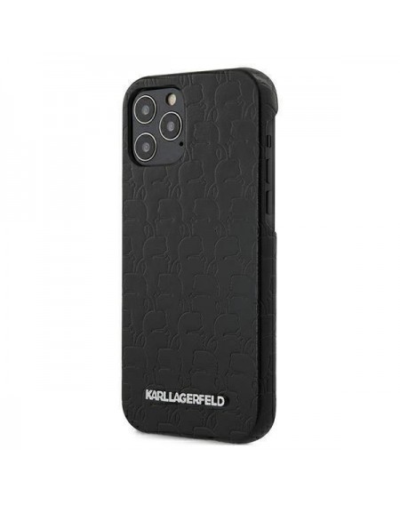 Karl Lagerfeld KLHCP12MPUKBK iPhone 12/12 Pro 6,1" czarny/black hardcase Kameo
