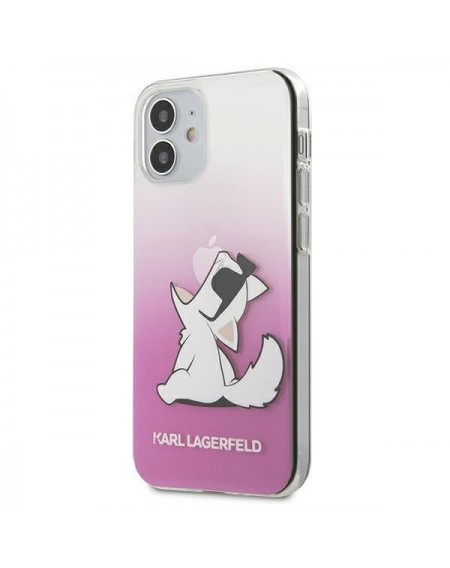 Karl Lagerfeld KLHCP12SCFNRCPI iPhone 12 mini 5,4" różowy/pink hardcase Choupette Fun