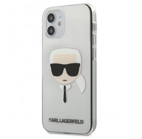 Karl Lagerfeld KLHCP12SKTR iPhone 12 mini 5,4" hardcase Transparent Karl`s Head