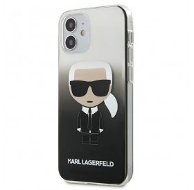 Karl Lagerfeld KLHCP12STRDFKBK iPhone 12 mini 5,4" czarny/black hardcase Gradient Ikonik Karl