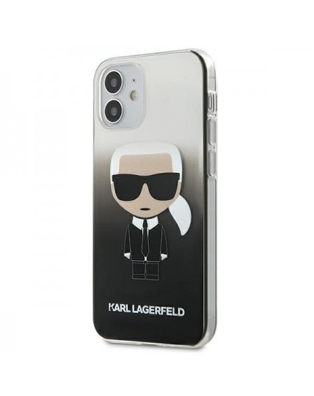 Karl Lagerfeld KLHCP12STRDFKBK iPhone 12 mini 5,4" czarny/black hardcase Gradient Ikonik Karl