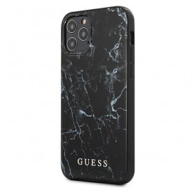 Guess GUHCP12LPCUMABK iPhone 12 Pro Max 6,7"  czarny/black hardcase Marble