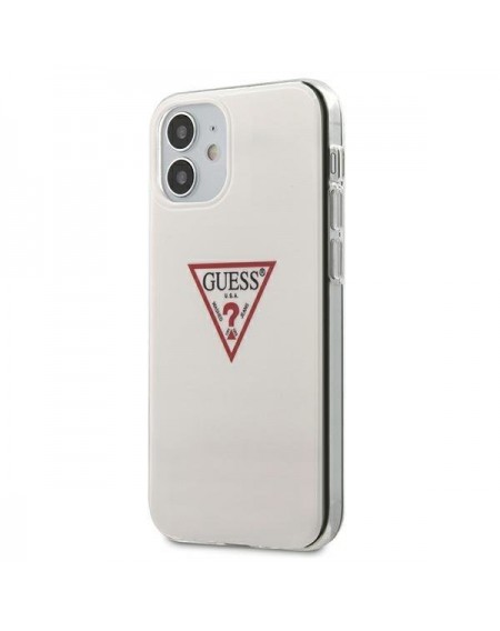 Guess GUHCP12SPCUCTLWH iPhone 12 mini 5,4" biały/white hardcase Triangle Collection