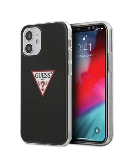 Guess GUHCP12SPCUCTLBK iPhone 12 mini 5,4" czarny/black hardcase Triangle Collection