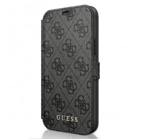 Guess GUFLBKSP12S4GG iPhone 12 mini 5,4" szary/grey book 4G Charms Collection