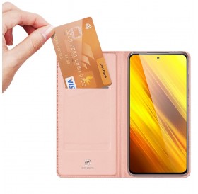 DUX DUCIS Skin Pro Bookcase type case for Xiaomi Poco X3 NFC / Poco X3 Pro pink