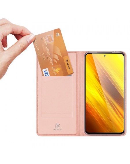 DUX DUCIS Skin Pro Bookcase type case for Xiaomi Poco X3 NFC / Poco X3 Pro pink