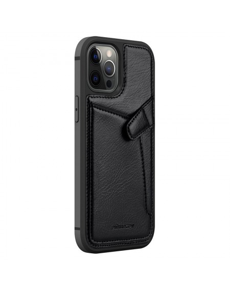 Nillkin Aoge Leather Case genuine leather protective wallet cover iPhone 12 Pro Max black