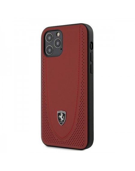 Ferrari FEOGOHCP12MRE iPhone 12/12 Pro 6,1" czerwony/red hardcase Off Track Perforated