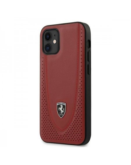Ferrari FEOGOHCP12SRE iPhone 12 mini 5,4" czerwony/red hardcase Off Track Perforated