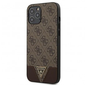 Guess GUHCP12LPU4GHBR iPhone 12 Pro Max 6,7" brązowy/brown hardcase 4G Triangle Collection