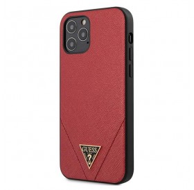 Guess GUHCP12LVSATMLRE iPhone 12 Pro Max 6,7"  czerwony/red hardcase Saffiano