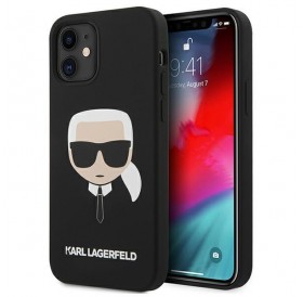 Karl Lagerfeld KLHCP12SSLKHBK iPhone 12 mini 5,4" czarny/black hardcase Silicone Karl`s Head