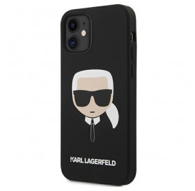 Karl Lagerfeld KLHCP12SSLKHBK iPhone 12 mini 5,4" czarny/black hardcase Silicone Karl`s Head
