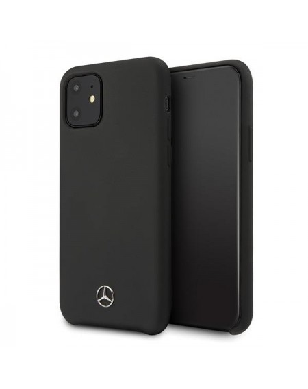 Mercedes MEHCP12SSILBK iPhone 12 mini 5,4" czarny/black hardcase Silicone Line