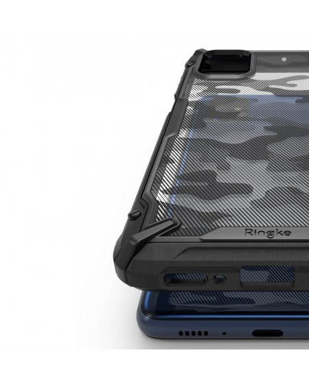 Ringke Fusion X Design durable PC Case with TPU Bumper for Samsung Galaxy M51 Camo Black (XDSG0043)