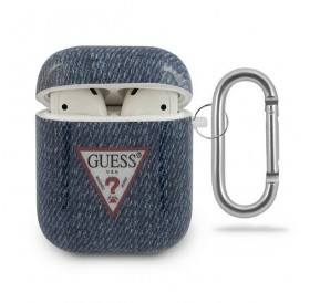Guess GUACA2TPUJULDB AirPods cover granatowy/dark blue Jeans Collection