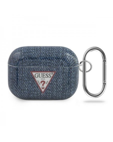 Guess GUACAPTPUJULDB AirPods Pro cover granatowy/dark blue Jeans Collection