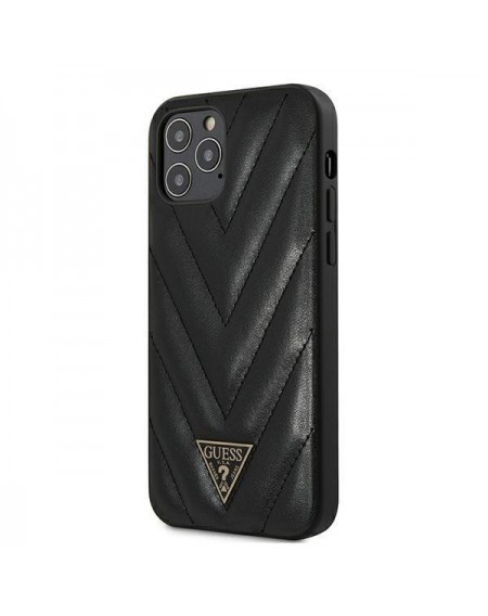 Guess GUHCP12LPUVQTMLBK iPhone 12 Pro Max 6,7" czarny/black hardcase V-Quilted Collection