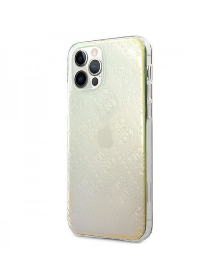 Guess GUHCP12M3D4GIRBL iPhone 12/12 Pro 6,1" opalowy/iridescent hardcase 4G 3D Pattern Collection
