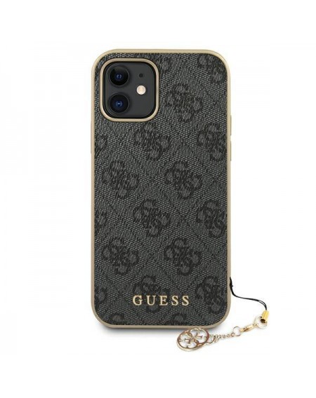 Guess GUHCP12SGF4GGR iPhone 12 mini 5,4" szary/grey hardcase 4G Charms Collection