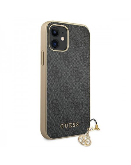 Guess GUHCP12SGF4GGR iPhone 12 mini 5,4" szary/grey hardcase 4G Charms Collection