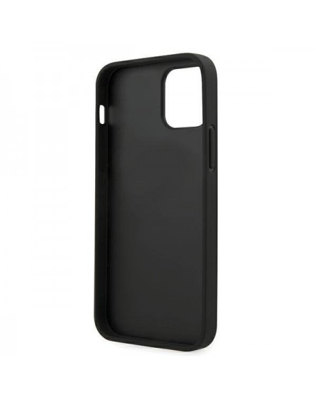 Karl Lagerfeld KLHCP12MIKMSBK iPhone 12 /12 Pro 6,1" czarny/black hardcase Saffiano Ikonik Metal