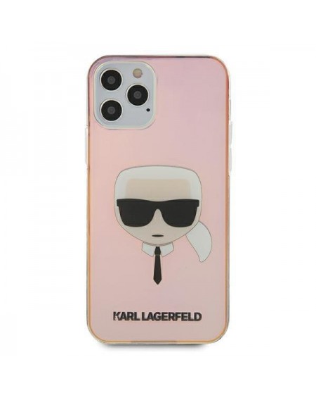 Karl Lagerfeld KLHCP12MPCKHML iPhone 12 /12 Pro 6,1" multicolor hardcase Iridescent Karl`s Head