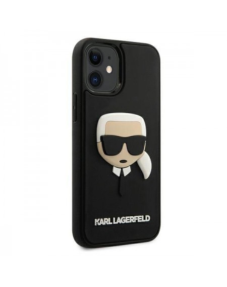 Karl Lagerfeld KLHCP12SKH3DBK iPhone 12 mini 5,4" czarny/black hardcase 3D Rubber Karl`s Head