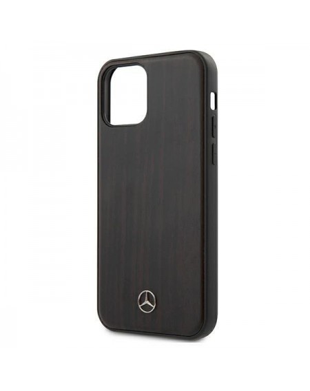 Mercedes MEHCP12SVWOBR iPhone 12 mini 5,4" brązowy/brown hardcase Wood Line Rosewood