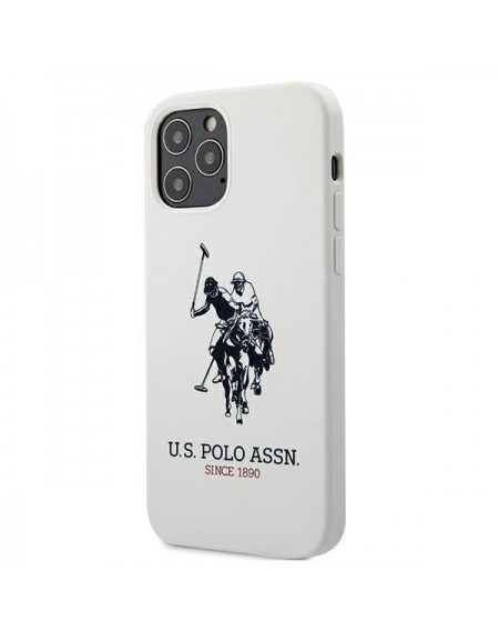 US Polo USHCP12LSLHRWH iPhone 12 Pro Max 6,7" biały/white Silicone Collection