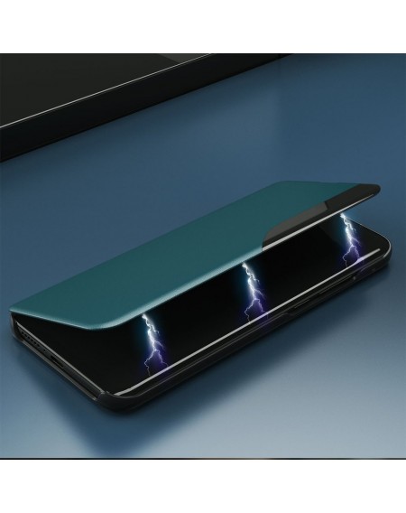 Eco Leather View Case elegant bookcase type case with kickstand for Xiaomi Mi 10T / Xiaomi Mi 10T Pro blue