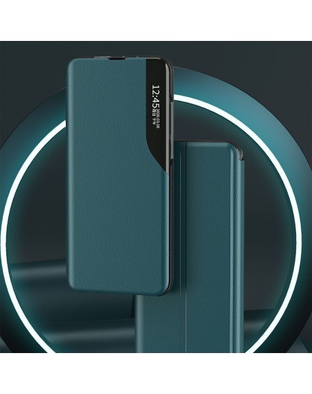 Eco Leather View Case elegant bookcase type case with kickstand for Xiaomi Mi 10T / Xiaomi Mi 10T Pro orange