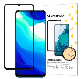Wozinsky Tempered Glass Full Glue Super Tough Screen Protector Full Coveraged with Frame Case Friendly for Xiaomi Mi 10T Lite black