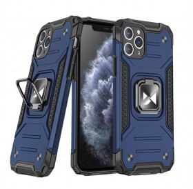 Wozinsky Ring Armor Case Kickstand Tough Rugged Cover for iPhone 11 Pro blue