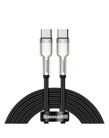 Baseus Cafule Series Metal Data USB Type C - USB Typ C Cable Power Delivery 100 W (20 V / 5 A) 2 m black (CATJK-D01)
