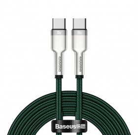 Baseus Cafule Metal Data cable USB Type C - USB Type C 100 W (20 V / 5 A) Power Delivery 2 m green (CATJK-D06)