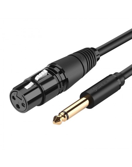 Ugreen audio cable Microphone cable to XLR microphone (female) - 6.35 mm jack (male) 3 m (AV131)